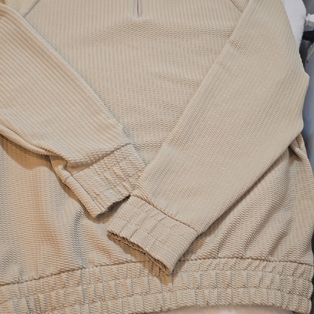 Top Man Cream Ribbed Pullover Sweater - Picture 4 of 6